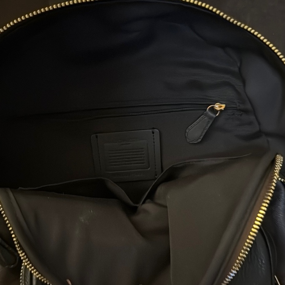 Coach Black and Brown Signature Backpack - Picture 3 of 13